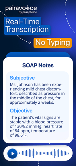 Pairavoice - Real-Time Transcription - No Typing