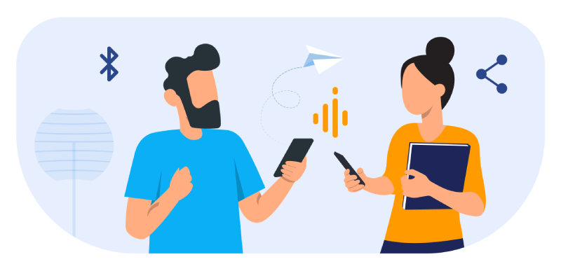 PairaVoice app showing single and dual-device translation mode